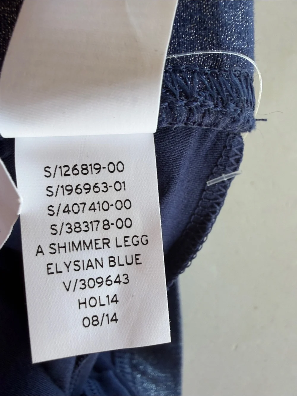 NWT GAPKIDS Elysian Blue Shimmer Skinny Leggings